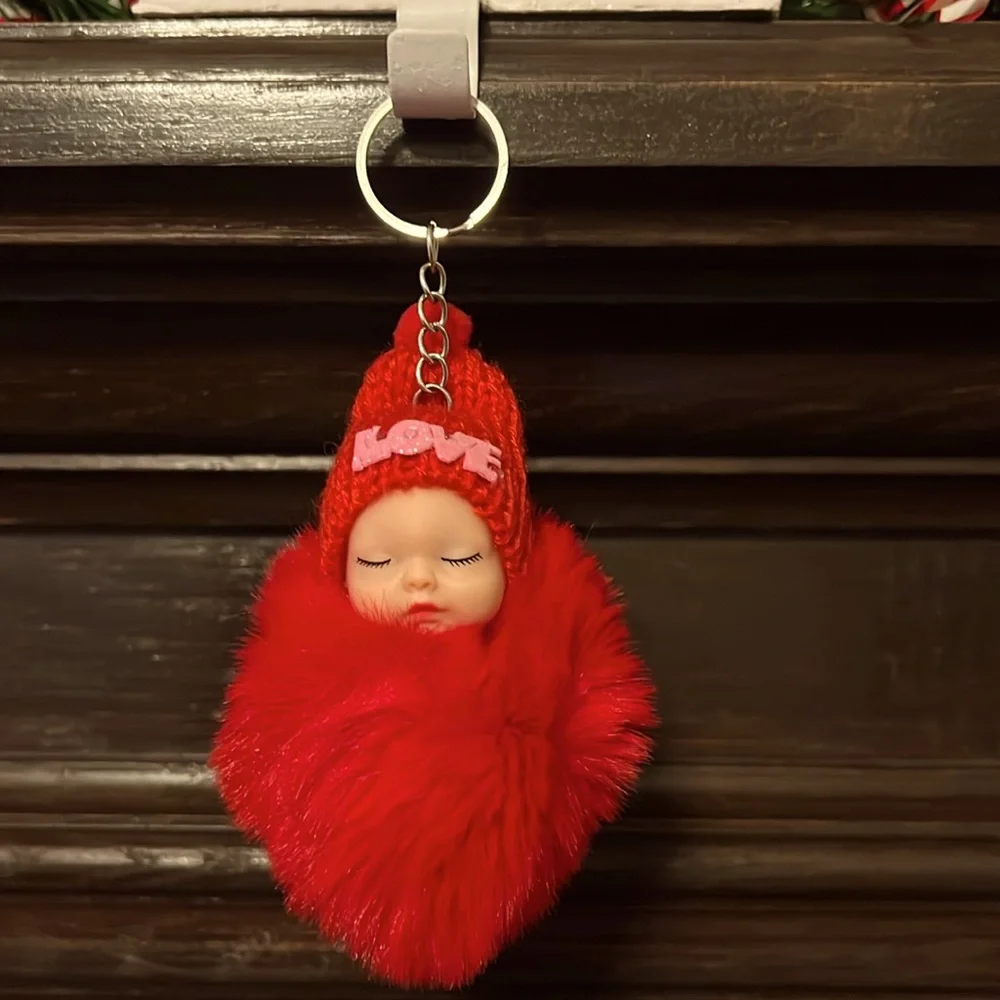 NWT: Sleeping Baby Key Chain - Picture 1 of 1
